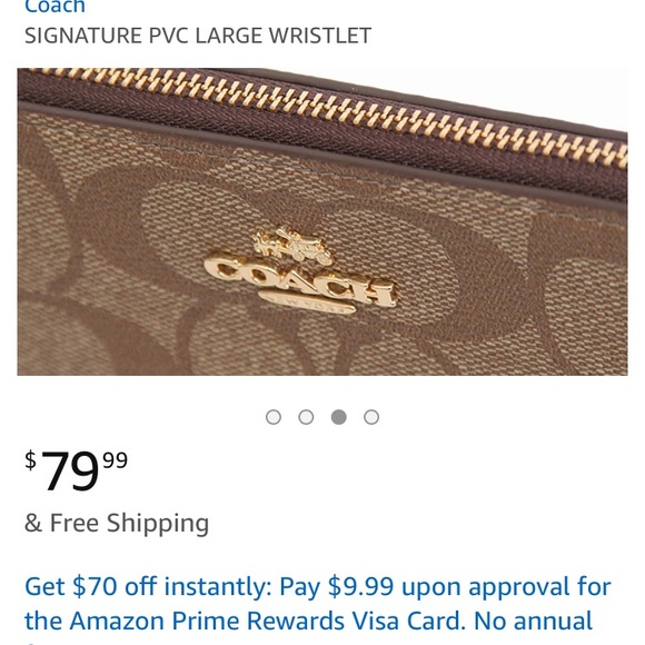 NWT Coach PVC Signature Large Wristlet - Picture 8 of 8